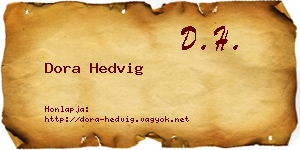 Dora Hedvig névjegykártya